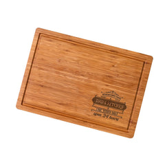 Bamboo Cutting Board Custom Retirement Name Design