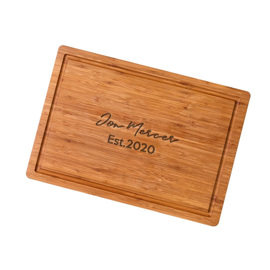 Bamboo Cutting Board Engraved Team Celebration Kitchen Art