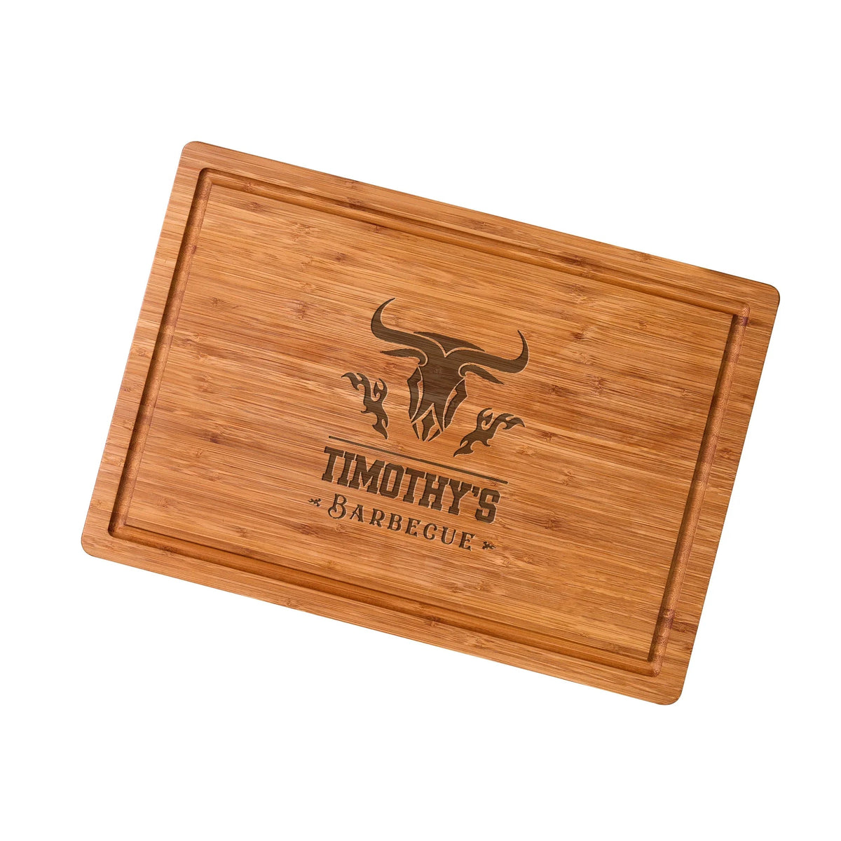 Bamboo Cutting Board Personalized Fathers Day BBQ