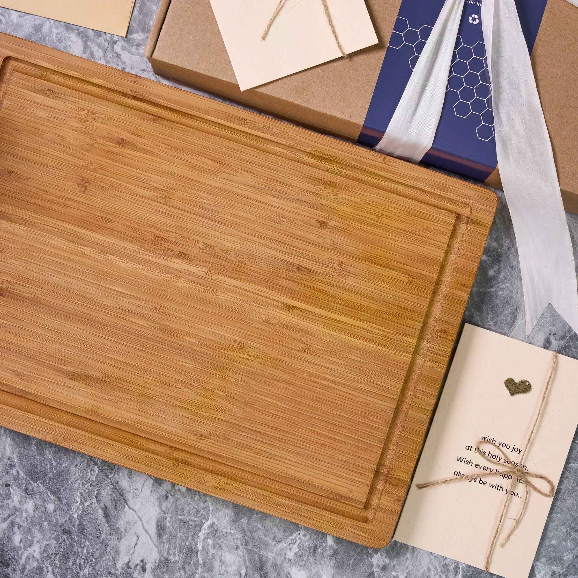 Bamboo engraved cooking board design